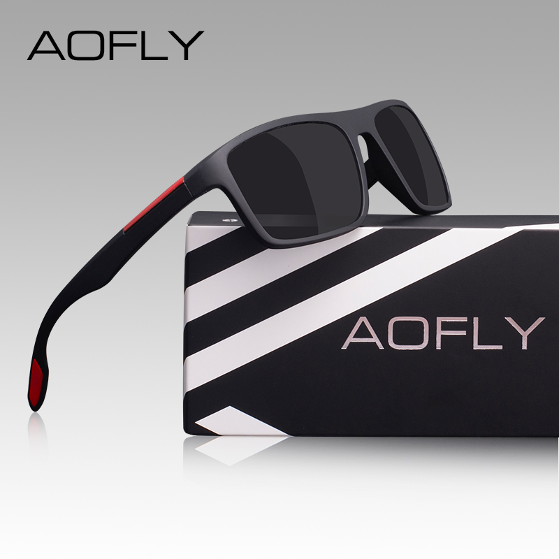 AOFLY ultra-léger TR90 lunettes De soleil polarisées hommes pilote nuances mâle Vintage lunettes De soleil pour hommes Spuare lunettes Gafas De Sol