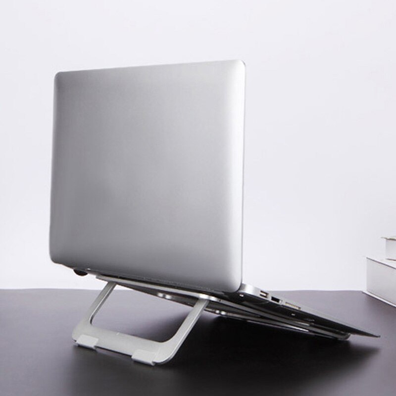 Draagbare Aluminium Laptop Stand Opvouwbaar Verstelbare Houder Rack voor Desktop Tablet QJY99