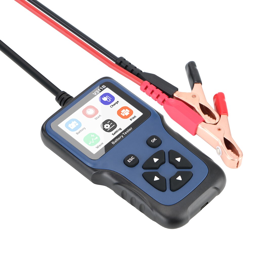 V311B 12V Car Battery Charger Tester Analyzer Car Charging Cricut Load Test Auto Diagnostic Tool Automotive: Battery Tester