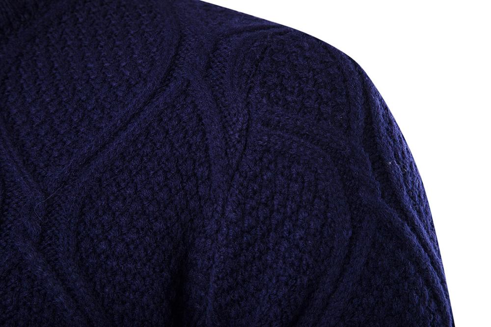 Heren Trui Gebreid Lange Effen Kleur Reguliere Truien voor Man