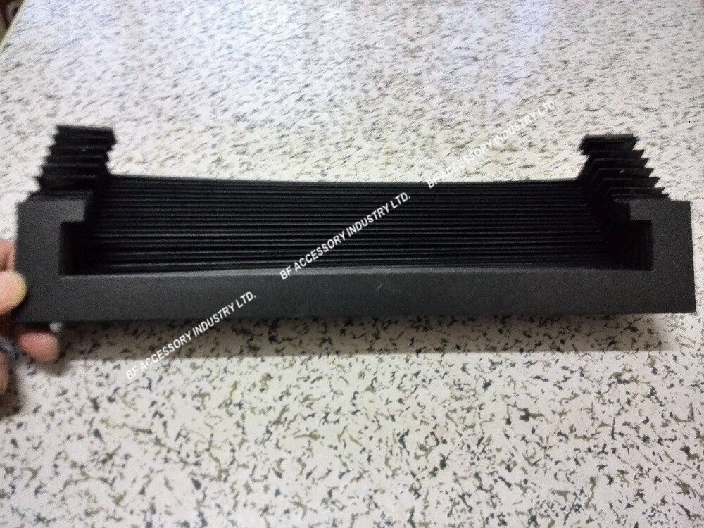 Soufflet pour fraiseuse, W198mm x H48mm, Lmax 750mm