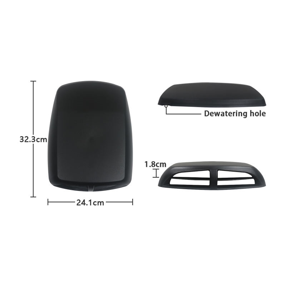 Universal Roof Air Vent Car Hood Scoop Vents Air Flow Intake Hood Scoop Vent Turbo Bonnet Sticker Cover for Car