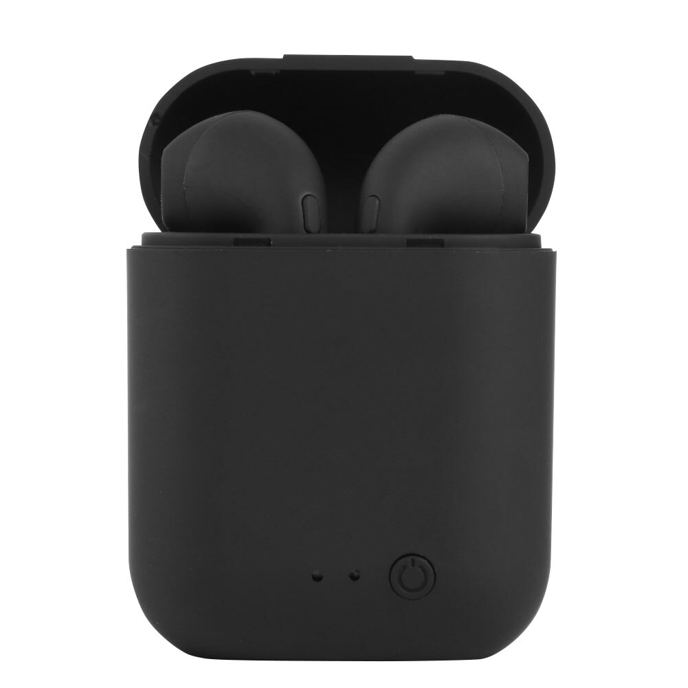 Original i12 TWS Wireless Bluetooth Earphone Stereo Earbuds Headset i7 Mini Wireless Headphones with Charging Box for Smartphone: i7s mini2 black