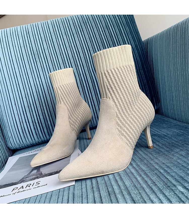 Stivaletti AJVANI A Zeppa 7 Cm - Morbidi, Colore Numero 7, Taglia 40