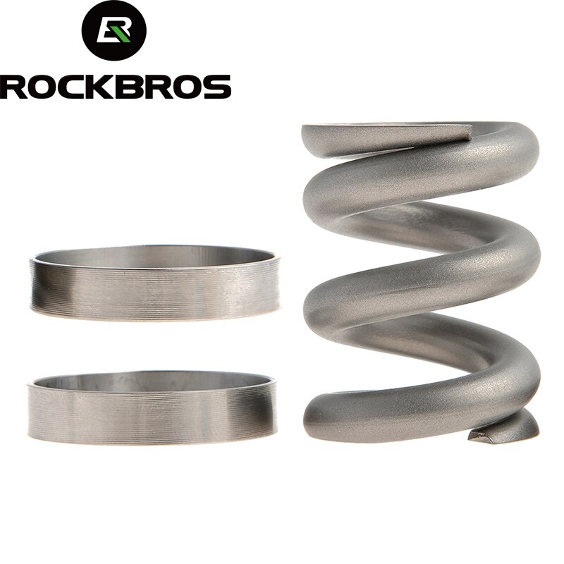 ROCKBROS MTB Bicycle Rear Shocks Titanium Bike Cycling Coil Spring Suspension Rear Shock Shox for Brompton Rear Bumper Absorber