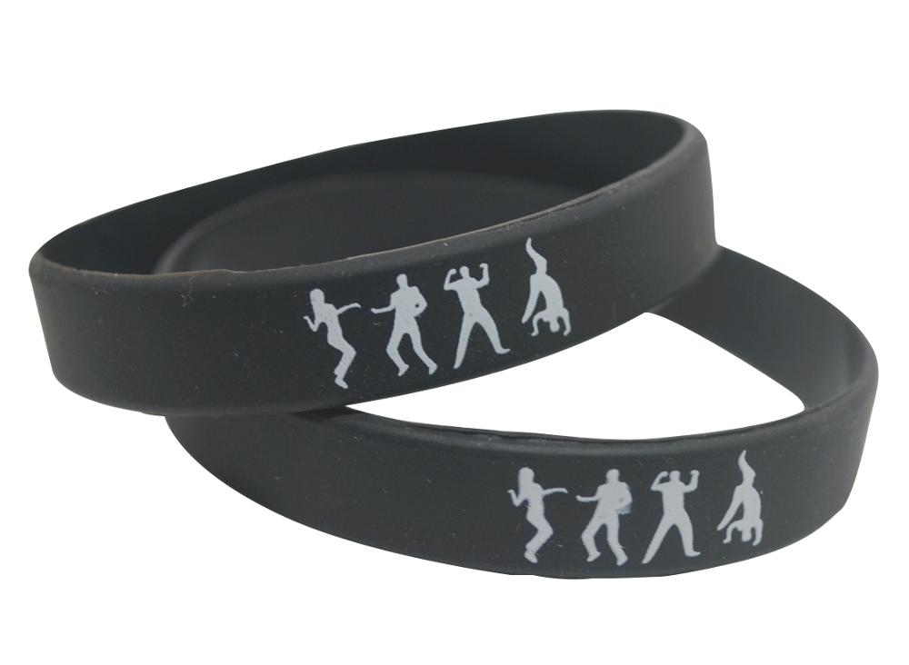 2pcs/lot 2000-2500ions Silicone Band Power Energy Hologram Bracelets Bangle Wristbands With Sport Silicon Bracelet