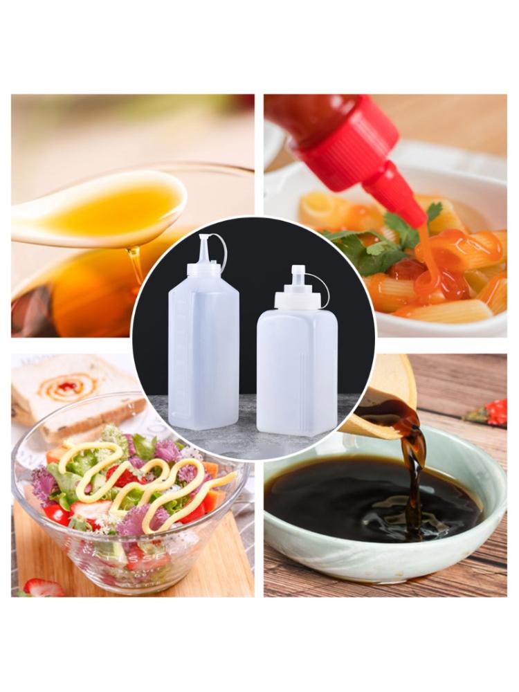 800ml Squeeze Bottle Jam Tomato Salad Sauce Dispenser Condiment Dressing Ketchup 37MF