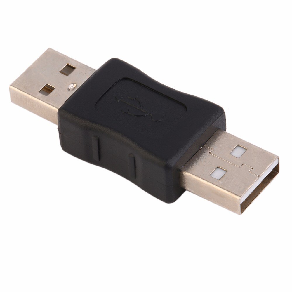 Adaptador de conector USB A macho, conector USB 2,0 A, acoplador, extensor de extensión, Cable de datos, convertidor M/M