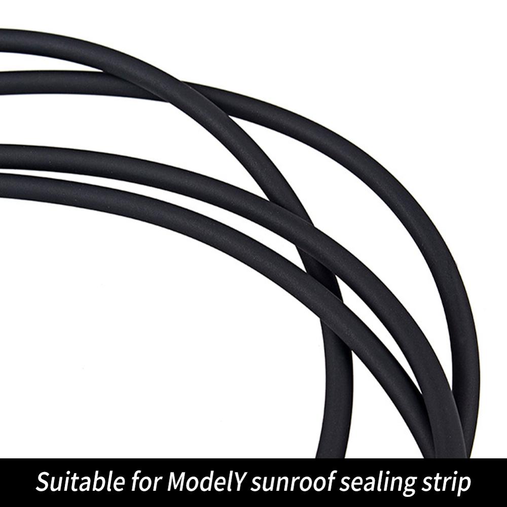 Wind Noise Reduction Kit Anti-Dust Skylight Sealing Strip Lowering Silicone Seal Kit Sunroof Rubber Seal Strip For Tesla Model 3