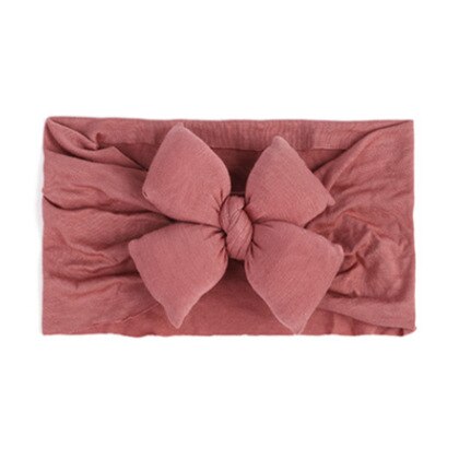 Mooie Elestic Hoofdbanden Baby Girl Hoofddeksels Haarband Voor Meisje Haarband Tulband Kids Headware Baby Haar Ornamenten Bebes Accesorios: Blush