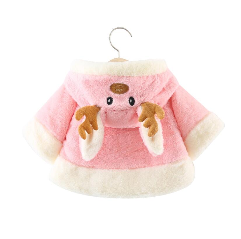 Baby mädchen warme Jacke Winter Baby schal freundlicher kleidung Baby mädchen Vlies Party oberbekleidung für 0-2 t Baby mädchen Karikatur Mantel