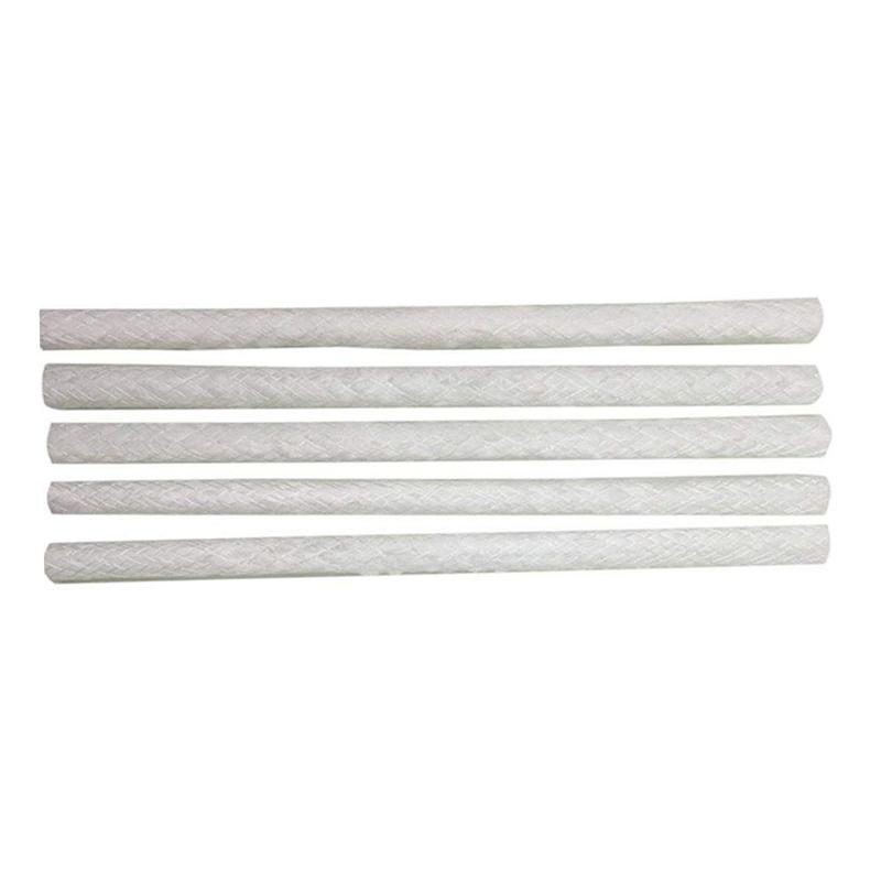 10 stk glasfibervæge olielampe væge vinflaskevæge udendørs glasfibervæge gør-det-selv tilbehør  (1.27 x 25cm,  hvide)