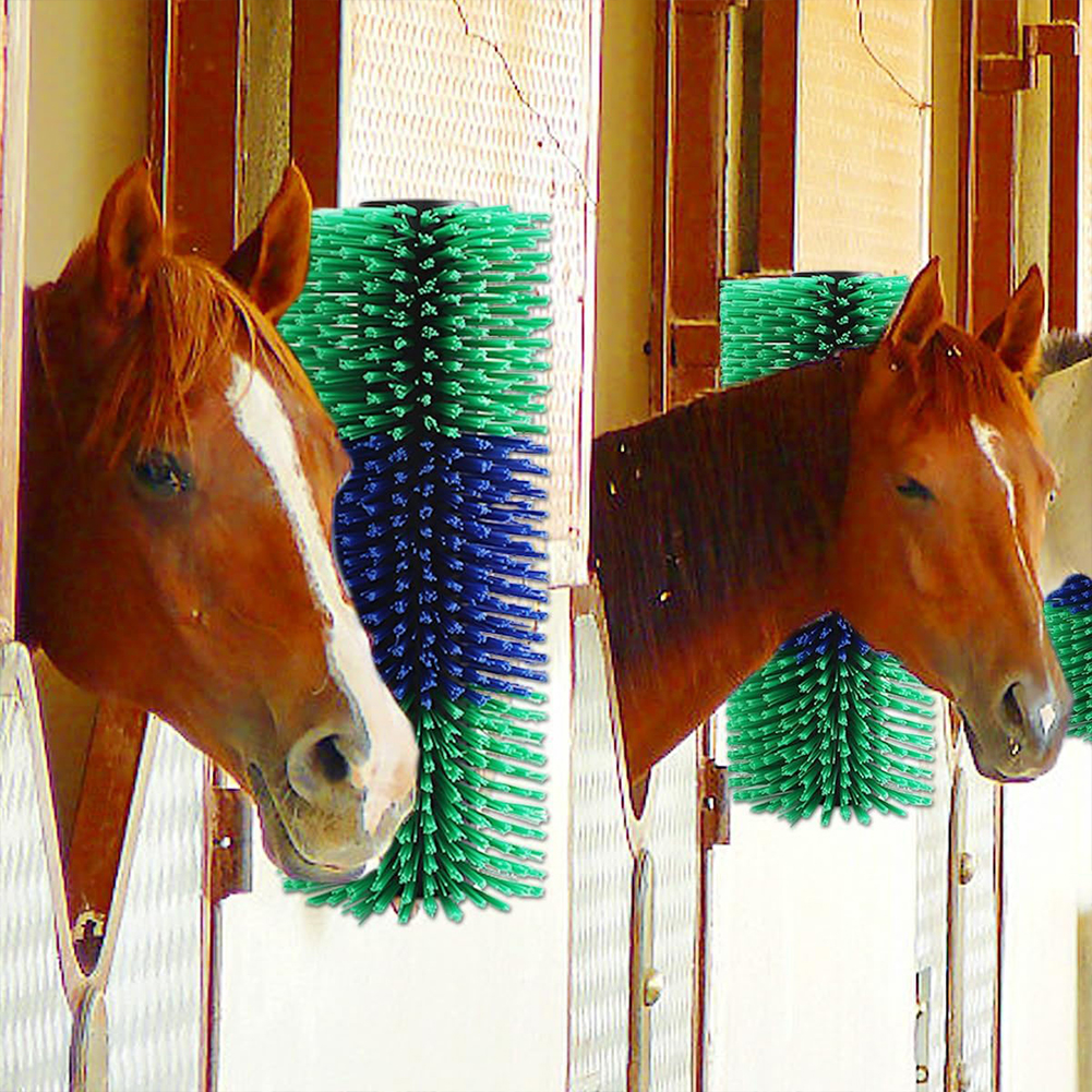 Cattle scratching brush, cattle scratching brush, livestock grooming, horse relief brush, farm animal massage cleaning tool
