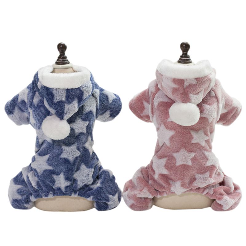 Lemmikkien vaatteet asu pienen koiran naamiaisasu vaatteet lemmikkikoiran pyjamat haalari syksy talvi koiran vaatteet fleece neljä jalkaa lämmin