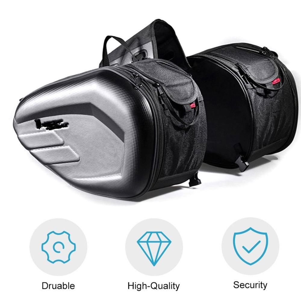 58L, alforjas de motocicleta, asiento trasero para equipaje, gran capacidad, multiusos, cuerpo expandible y Marco, bolsa de tanque y alforjas