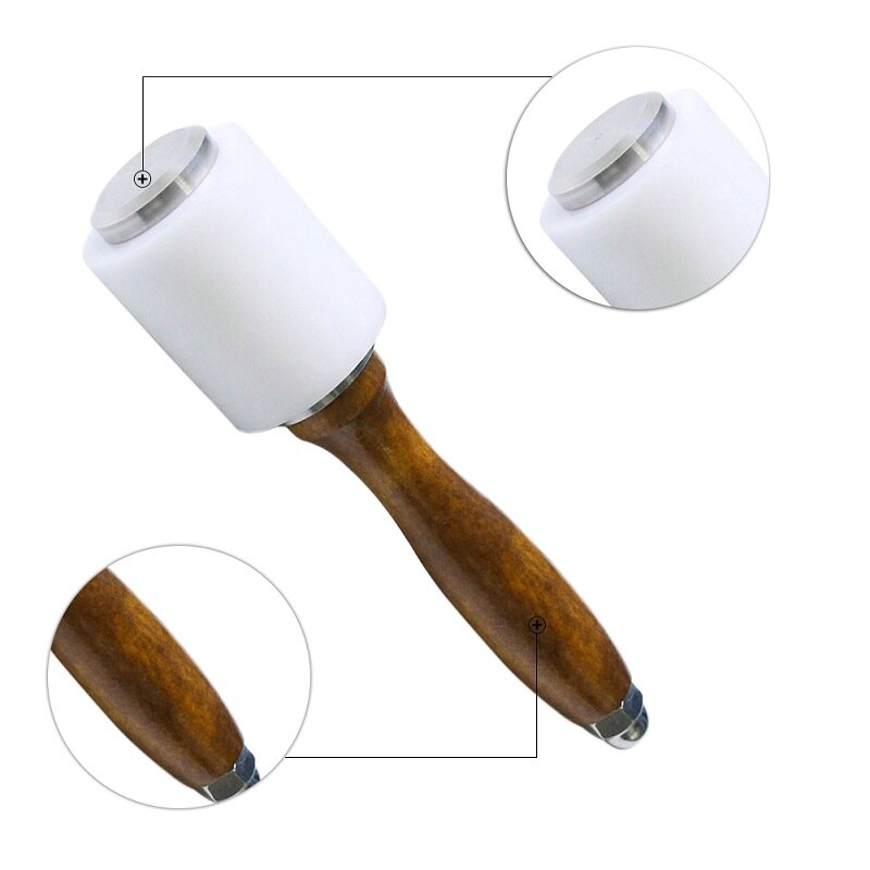Edelstahl Leder DIY Tools Set Handwerk Tool Kit Für Leder Schneiden Werkzeuge Hammer und Geschwungene Werkzeuge
