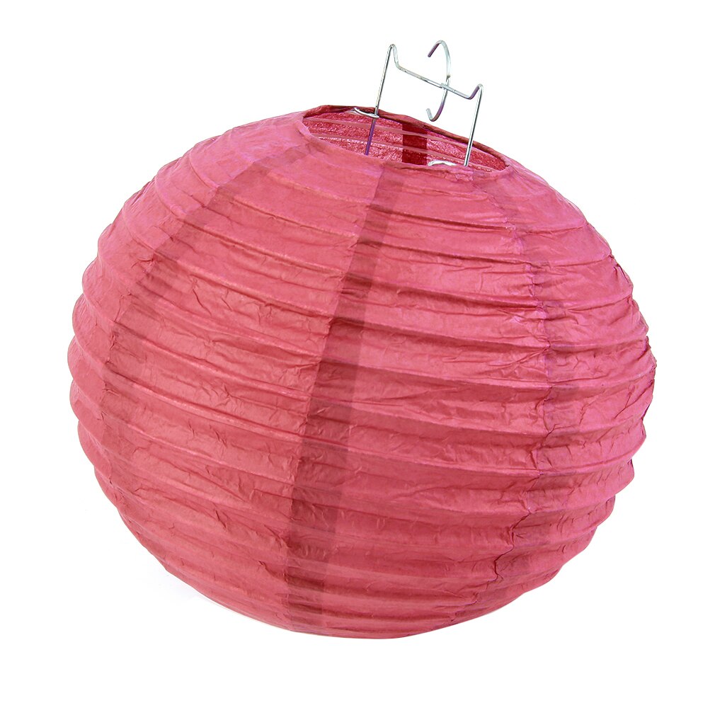 8 "10" Chinese Paper Lanterns Ball For Wedding Party Hanging Lanterns Birthday Decor Hanging Lampion Wishing Paper Lamp: Red 20cm