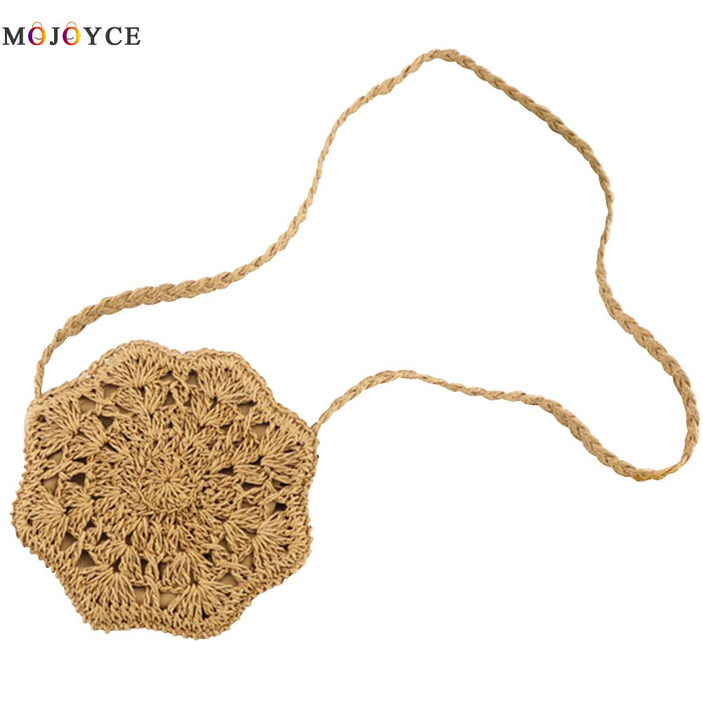 Rattan Gewebt Runde Stroh Tasche Für Frauen Sommer Umhängetaschen Dame Handtasche betroffen Sommer Strand Tasche Frau Schulter Bote ba: schwarz