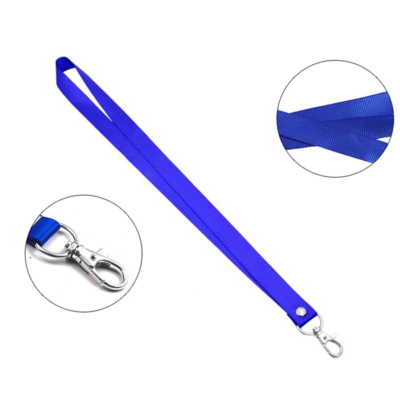 2 sztuk zwijany uchwyt na identyfikator smycz na szyje smycz bezpieczeństwa ucieczka DIY ID karty klucze metalowy klips identyfikator z plakietką posiadacze narzędzia biurowe