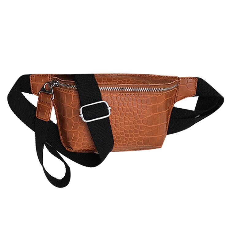 Lässige bauchtaschen für damen, gürteltaschen aus alligatorleder, handytaschen, brusttaschen, umhängetaschen für damen: Kastanienbraun