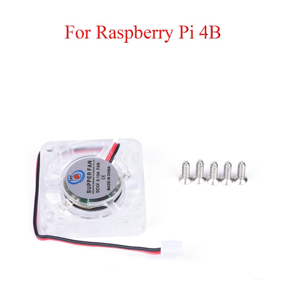Ventilador de refrigeración Raspberry Pi DC 5V 0.2A 40*40mm ventilador con tornillos para Raspberry Pi 4B