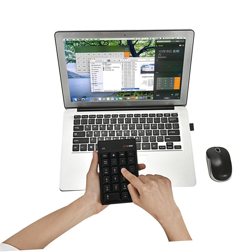 2.4Ghz Wireless USB keypad keyboard with Mouse for Notebook Windows Mac OS System Futural Digital JULL23