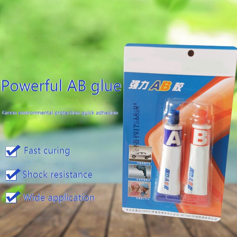 Gel adhesivo fuerte resistente al calor Industrial, pasta de reparación de Metal de soldadura en frío, A y B, 2 uds.