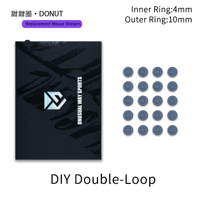 Unusual Way Sports Mouse Foot Skates Feet For Round Dots Cambered Surface PTFE Anti Collapse Magic Ice Black Silver Fox: Cyan