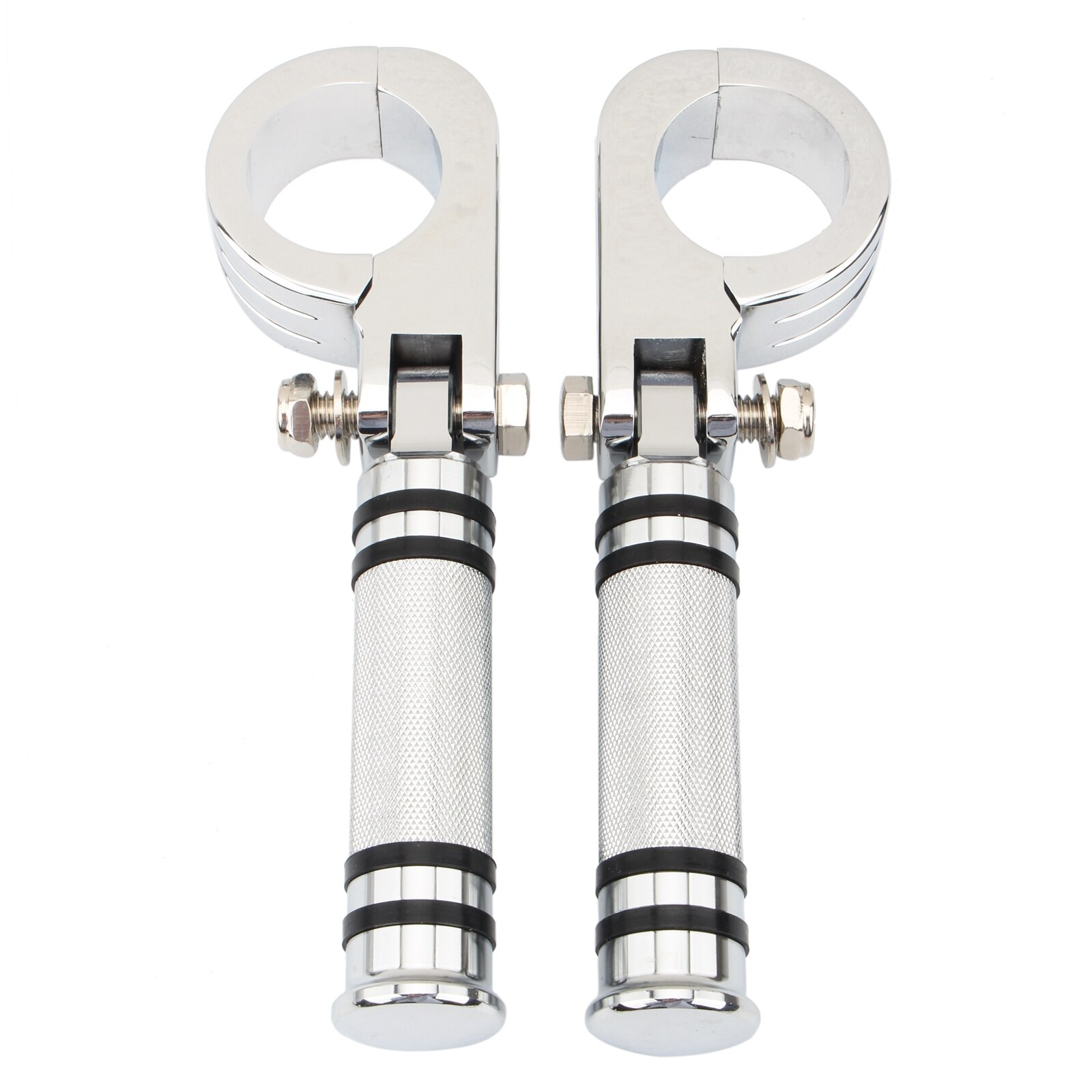 32MM Highway Foot Pegs Engine Guard Crash Bar w/Clamp Mount For Harley Honda Kawasaki Cafe Racer Touring Motorcycle Chrome: 32mm I