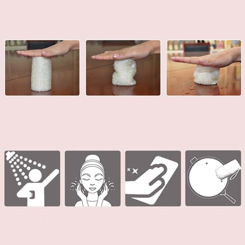 70cm Natural Loofah Back Scrubber Washer Shower Exfoliating Body Deep Cleaning Double Sided Massage Bath Sponge Bathroom Accesso