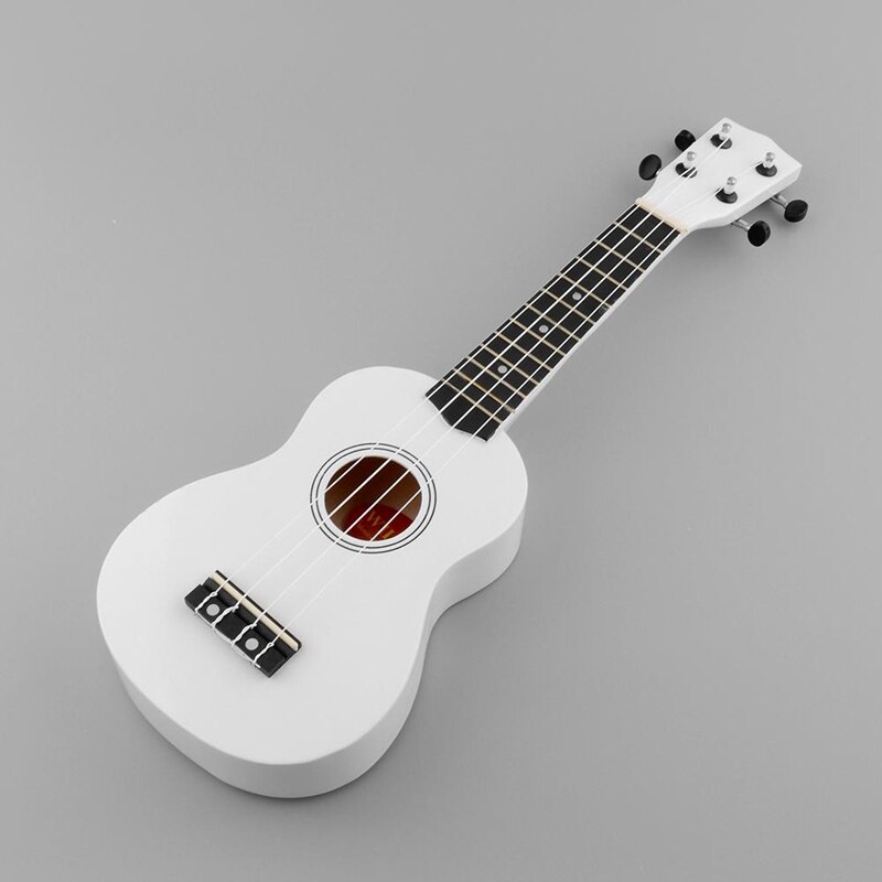 Mini 21 Inch Soprano Ukulele 12 Frets Instrument Wood Guitar Musical Ukulele Hawaiian Style Guitar for Kids Birthday