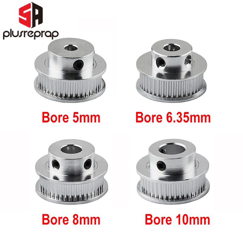 GT2 Timing Katrol 40 Tanden Tanden Boring 5Mm 6.35Mm 8Mm 10Mm Voor 6Mm Riem 2GT aluminium Katrollen 3D Printer Onderdelen