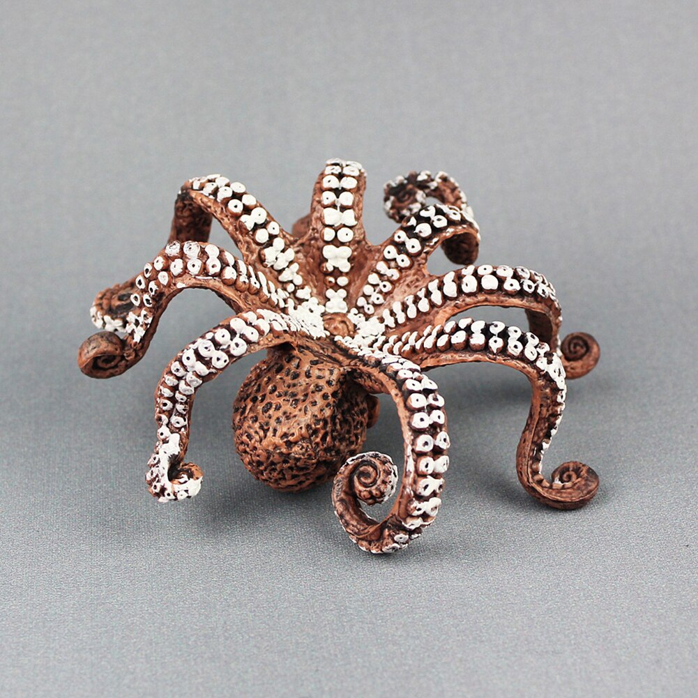 Simulation Octopus Marine Animals PVC Model Table Ornament Kids Learning Toy