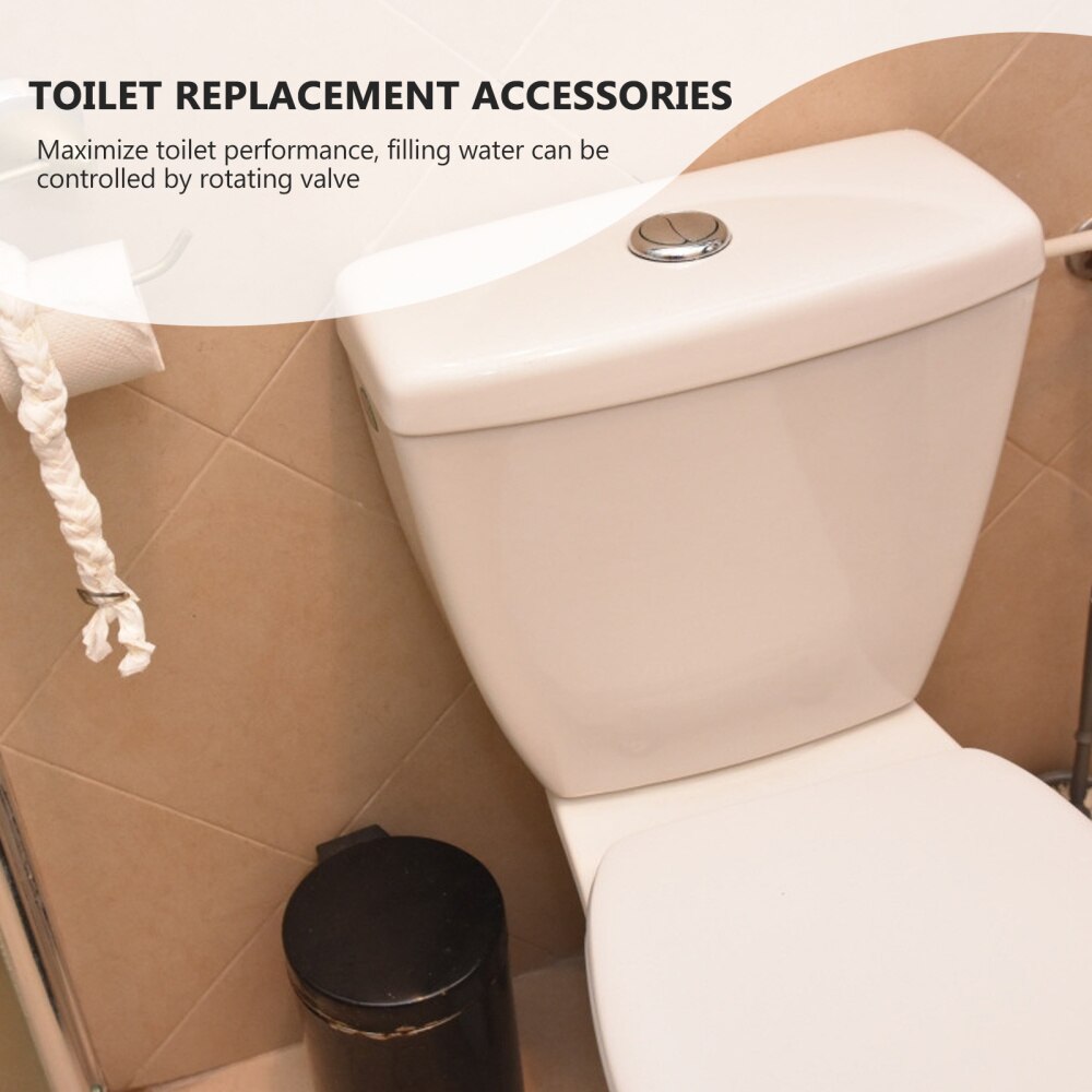 1 Set Durable Toilet Flush Repair Kit with Button Toilet Tank fitting