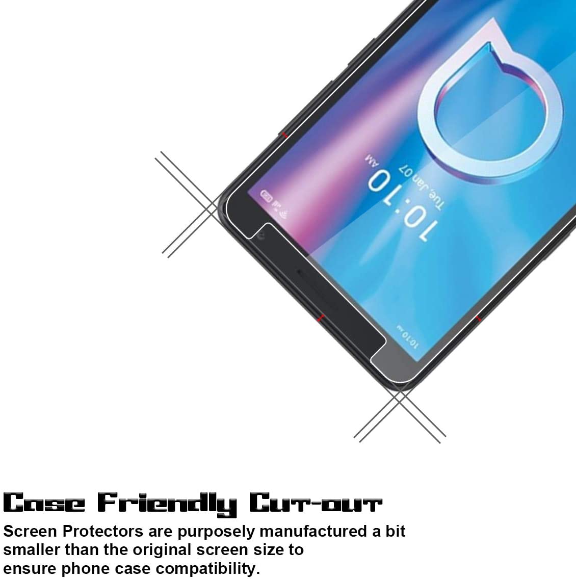 Voor Alcatel 1SE OT-5030F 5030U 5030D Gehard Glas Screen Protector Film Voor Alcatel 3X 5061 5061U 5061A Glas film