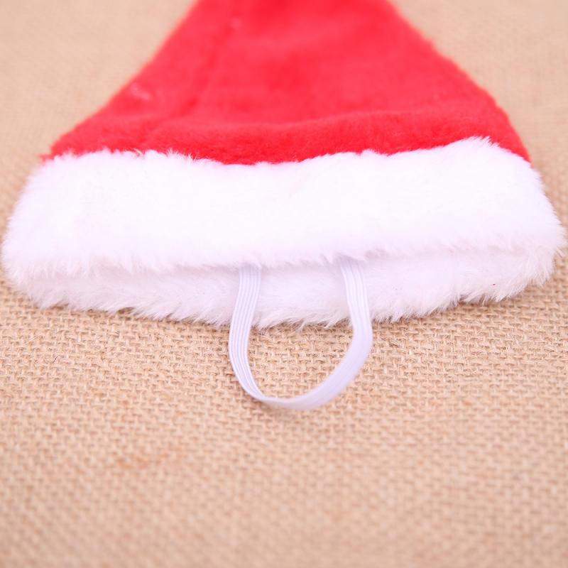 2/1Pcs Kerst Kat Hond Kerstman Hoed Winter Warm Pluche Kerst Hoeden Xmas Nieuwjaar Cap Decoraties kerst Decor Supplies