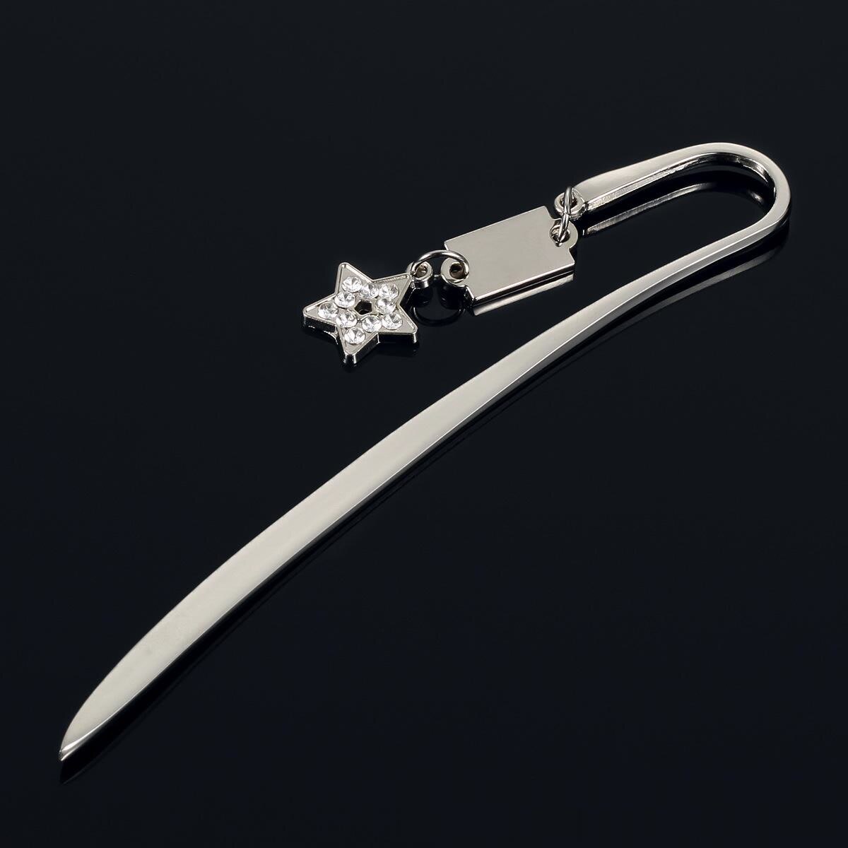 Hanger Bladwijzer Eiffeltoren Kruis Metalen Bladwijzer Hartvormige Konijn Envelop Klavertje Vier Ster Maan Hanger: Licht Groen