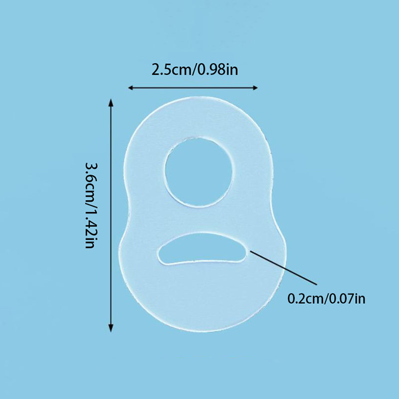 1 stk. silikone nedgroet tånegl korrektion usynlig nedgroet tå fingernegl glatning beskytter bøjle pedicure fodplejeværktøj