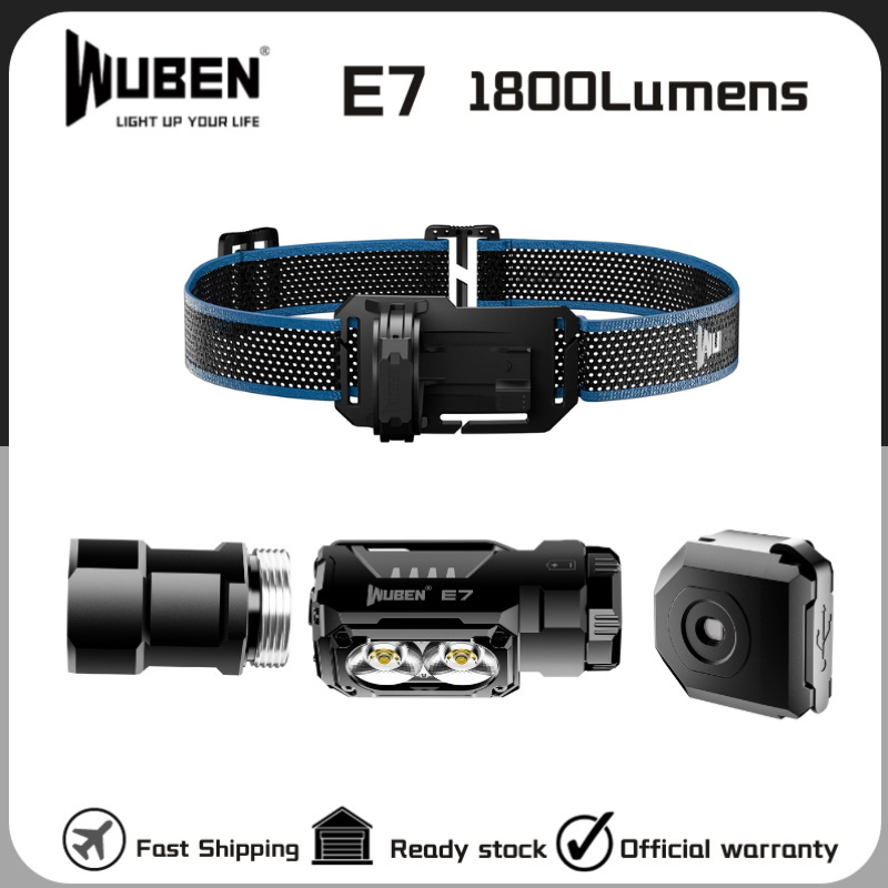 WUBEN E7 El mejor faro recargable de 1800 lúmenes incluye una batería 26650