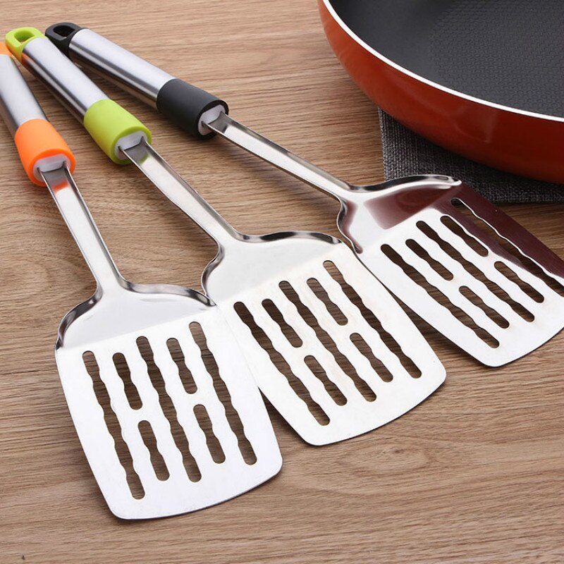 Utensilios de cocina Gadgets de acero inoxidable Multi Freed Steak Fish Pizza espátula para alimentos utensilios de cocina derrames palas pala 6 piezas/lote
