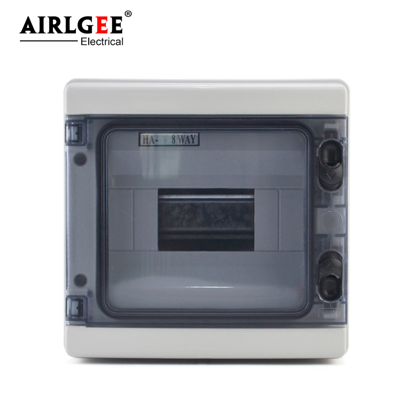 IP65 HA 8-way weatherproof distribution box 215mm*210mm*100mm household circuit breaker box outdoor engineering box
