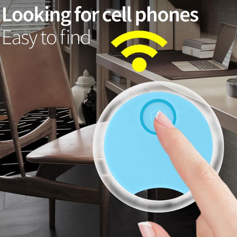 Mini Bluetooth Tracking Device Portable Round Bluetooth Anti-lost Tracker Wireless Smart Key Finder Item Locator