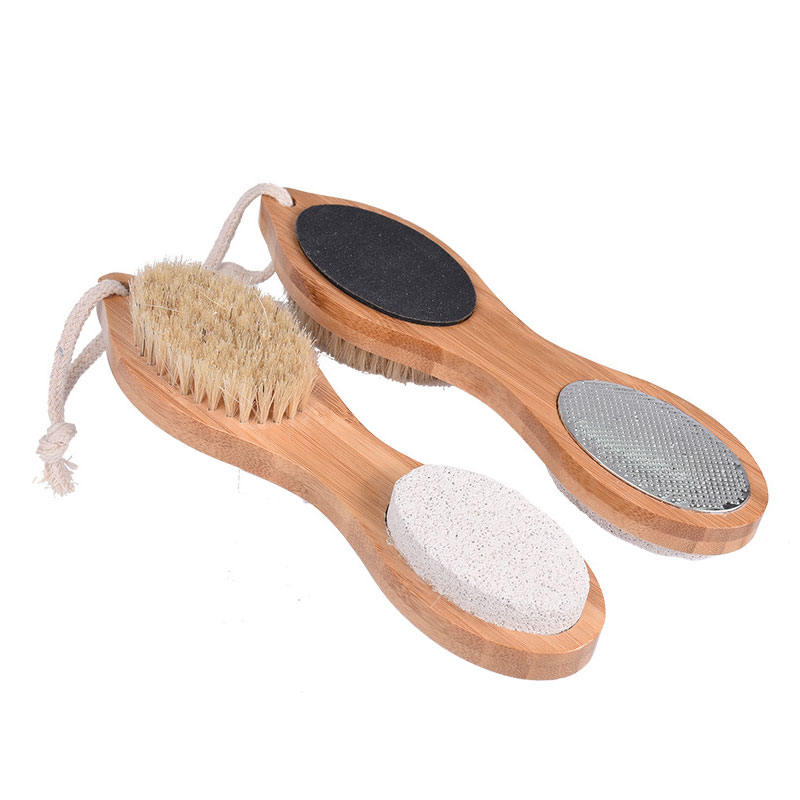 4 in 1 Piede Doccia Massaggio con Spazzola spazzola da bagno Del Corpo di Protezione pastiglie Piedi Piedi Strofinare Pietra Lavare I Piedi Pennello