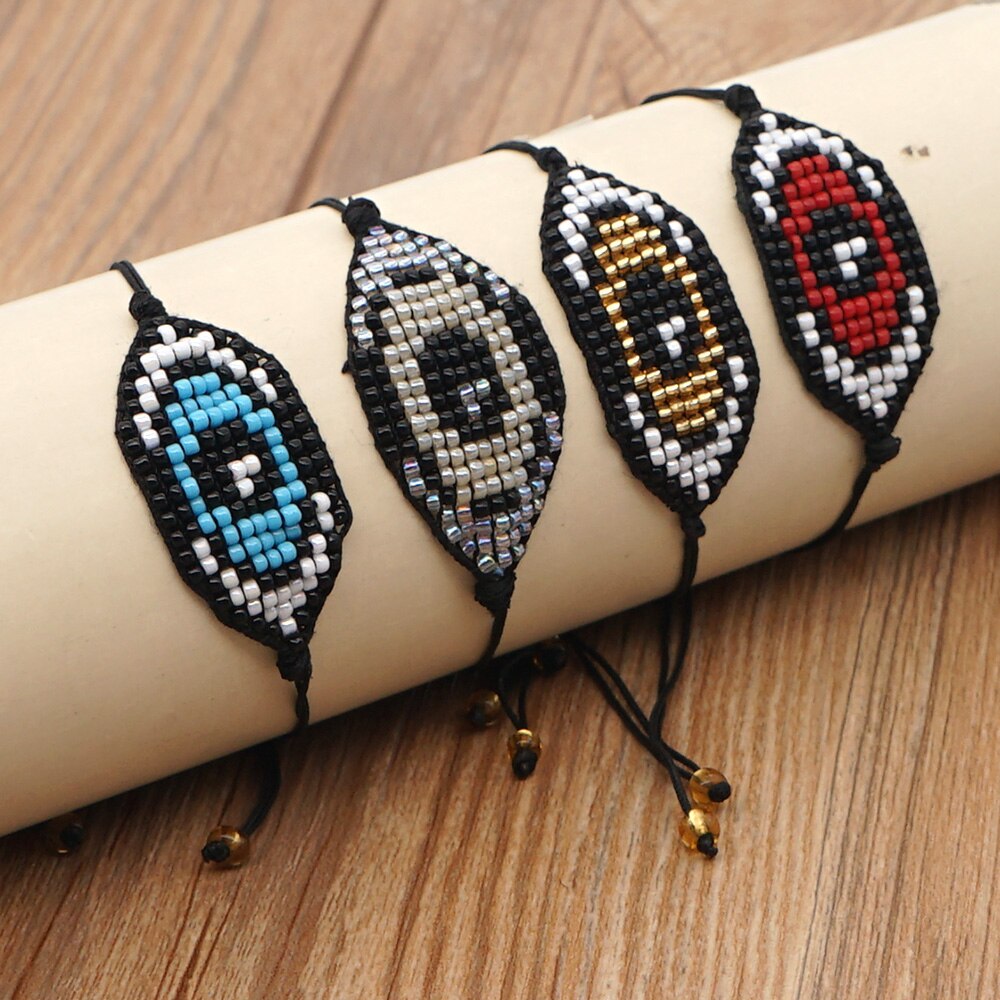 Go2Boho Mode-sieraden Boze Oog Armband Vrouwen Armbanden Vriendschap Miyuki Armband Chic Pulseras Mujer Moda