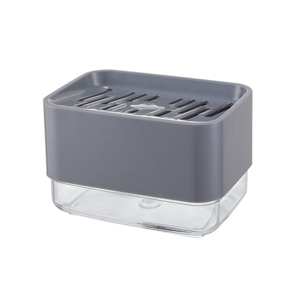 2 In 1 Compact Soap Dispenser Detachable Liquid Hand Pump Storage Organizer Dish Washing Kitchen Sink Sponge Holder Tidy