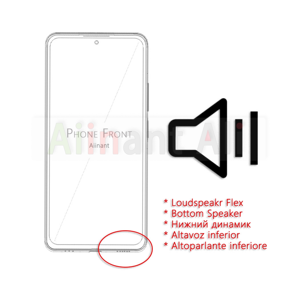 Ajinant dolny głośnik dźwięk dzwonka głośnik elastyczny kabel do Huawei P9 P10 P20 P30 P40 Lite Pro Plus