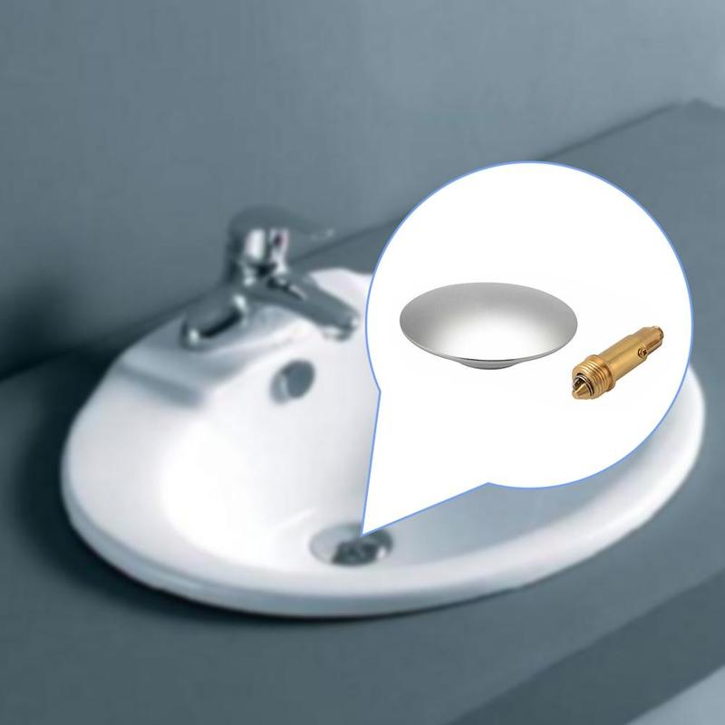 Grifo cromado fácil de subir, lavabo de baño, fregadero de cocina, pulsador, Perno, botón de baño, accesorios, suministros de Clack Y6S7
