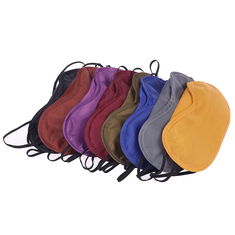 10Pcs Zachte Draagbare Blinddoek Reizen Reizen Slaapmasker Snelle Slapen Oogmasker Eyeshade Cover Schaduw Patch Vrouwen Mannen