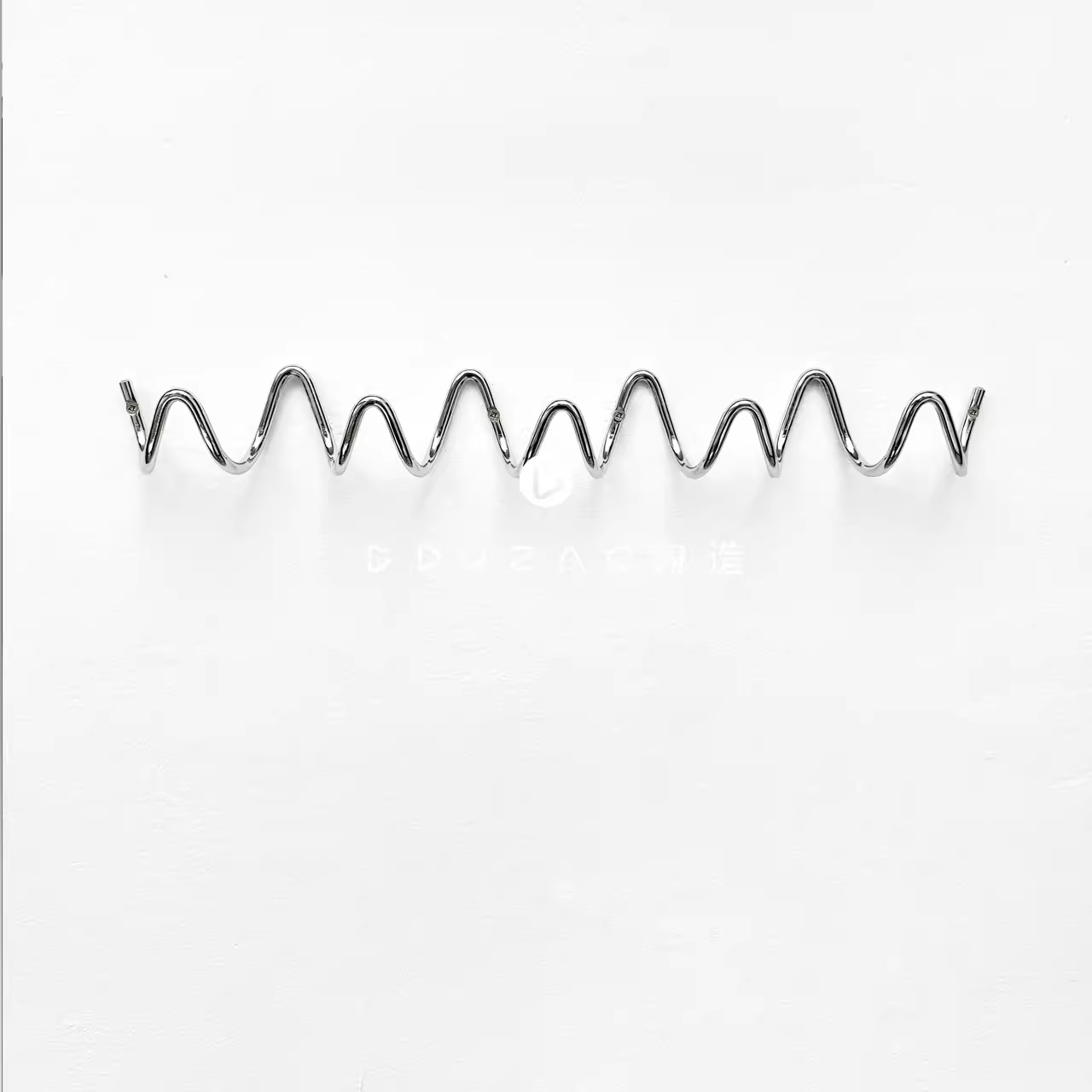 MOMO-ganchos minimalistas para entrada, perchero Bauhaus, colgante de pared detrás de la puerta, ropa de entrada, ganchos para sombreros, ganchos de Metal galvanizado: Gris claro
