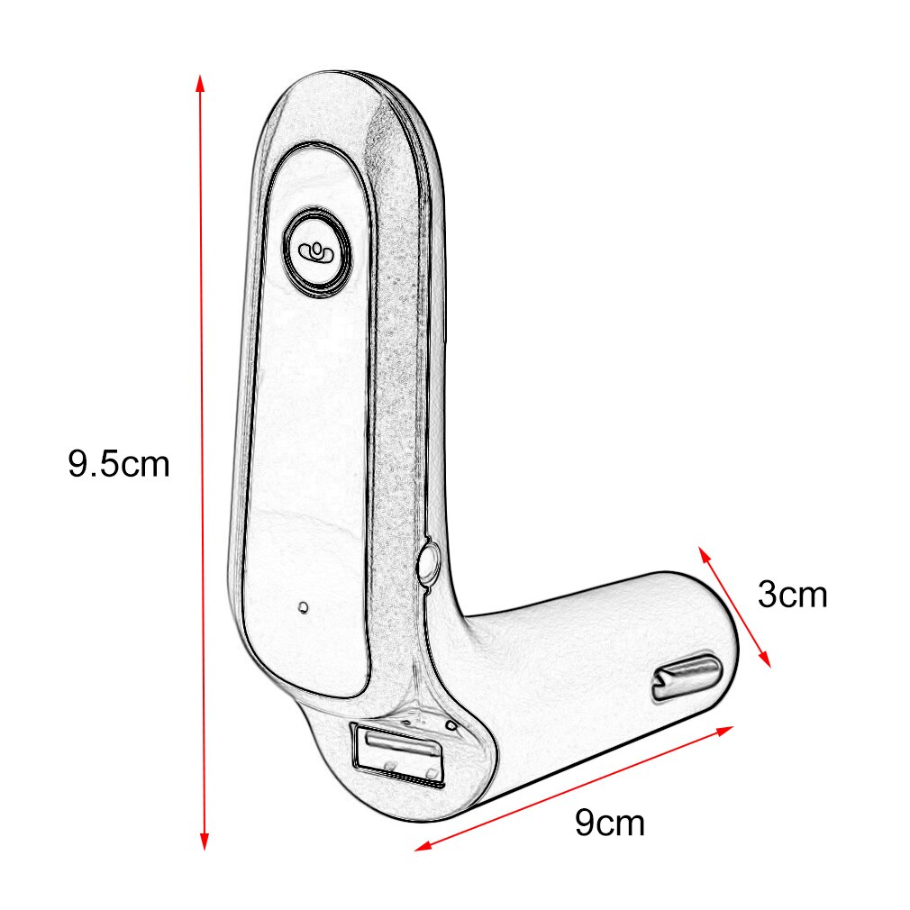 Portable Car Vehicle V4.0 MP3 Player FM Transmitter LCD Screen Display Radio Transmitter With Car Charging Function
